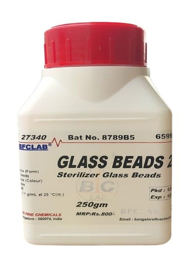 BFCLAB خرز زجاجي BFCLAB® 2 مم - 250 جم (خرز زجاجي معقم) - Image 1
